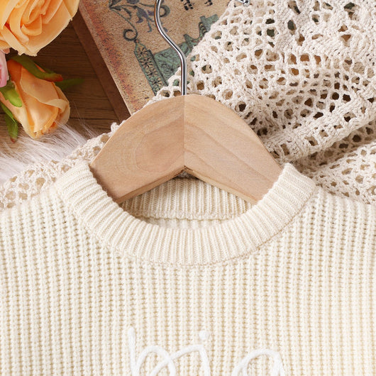 Sudadera Cuello Redondo con Bordado de Letras - Estilo Casual Moderno - Image 4