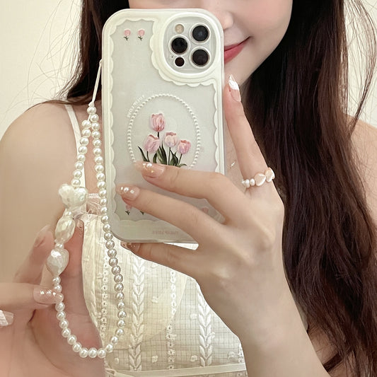 Funda para Teléfono Tulip Vintage con Cadena