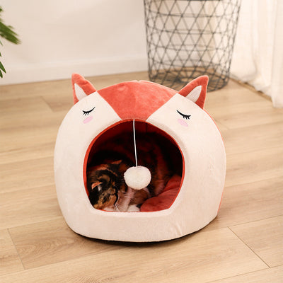 Cama Desmontable y Lavable para Mascotas con Juguete Pelota Divertida - Image 11