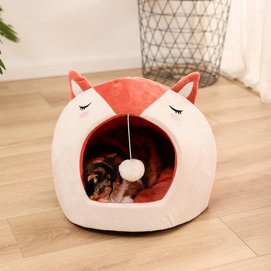 Cama Desmontable y Lavable para Mascotas con Juguete Pelota Divertida - Image 11