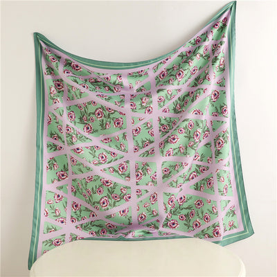 Pañuelo Cuadrado Retro Estampado para Mujer - Diseño Clásico - Image 29