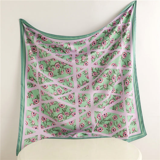 Pañuelo Cuadrado Retro Estampado para Mujer - Diseño Clásico - Image 29