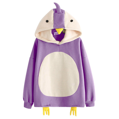 Sudadera con Capucha de Felpa para Mujer con Diseño de Pollito Adorable - Image 11