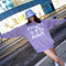 Sudadera con Capucha Estampado Letras Estrella Bicolor Unisex