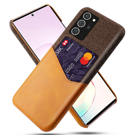 Funda Protectora de Cuero con Diseño Textil y Compartimiento para Tarjeta - Image 2