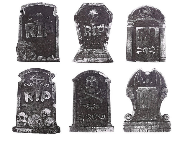 Lápida de Espuma Ecológica para Halloween - Decoración de Terror Sostenible