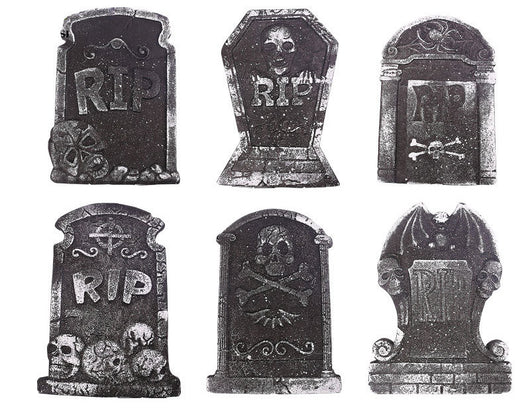 Lápida de Espuma Ecológica para Halloween - Decoración de Terror Sostenible
