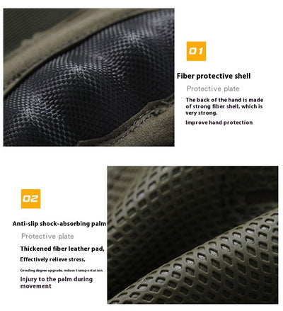 Guantes Tácticos CS de Fibra de Carbono Resistentes al Corte para Combate Profesional - Image 16