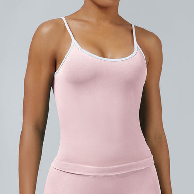 Chaleco Deportivo Mujer Espalda Descubierta Contraste de Colores