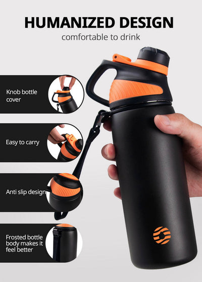 Vaso Deportivo Aislante Portátil de Acero Inoxidable 304 para Niños - Image 23