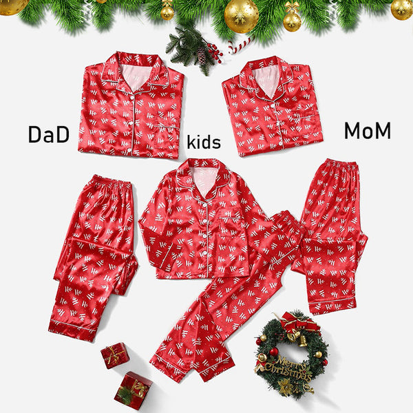 Pijamas Navideños a Rayas para Toda la Familia