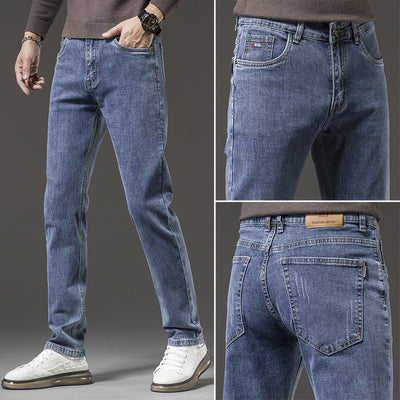 Pantalones Casuales Slim Stretch de Corte Recto para Hombre - Image 7