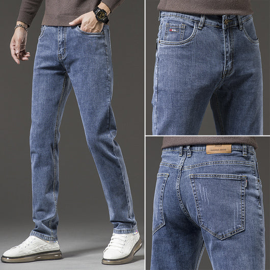 Pantalones Casuales Slim Stretch de Corte Recto para Hombre - Image 7