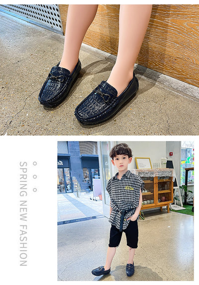 Zapatos de Cuero Estilo Británico para Niños Step On - Image 13