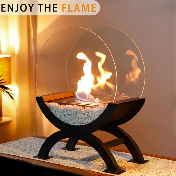 Desktop Alcohol Chimney Lamp - Decorative Home Heater