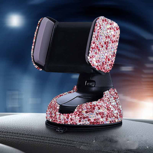 Soporte Magnético para Celular en Salida de Aire con Cristales