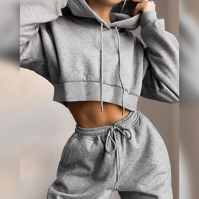 Sudadera con Capucha y Cintura Alta - Conjunto Casual Deportivo - Image 6