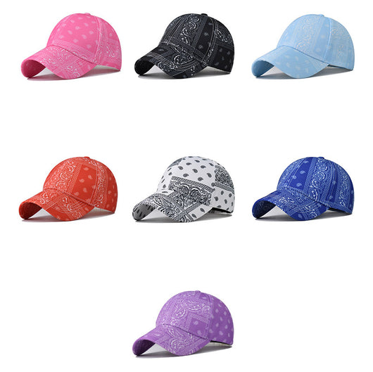 Gorra de Béisbol con Estampado de Flores de Anacardo y Aguacate