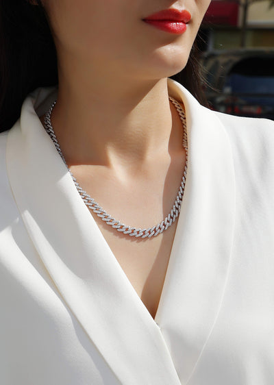 Collar Mayfly Mercury - Joya de Lujo Ligero con Moissanita Premium y Plata 925 - Image 5