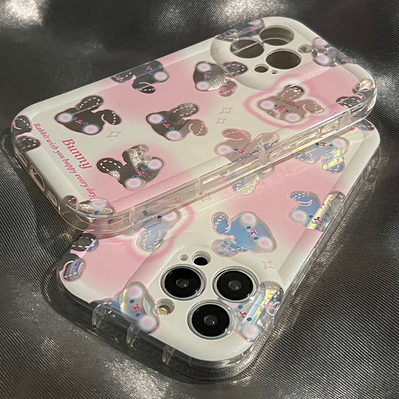 Funda para Celular Conejo Degradado con Efecto Láser