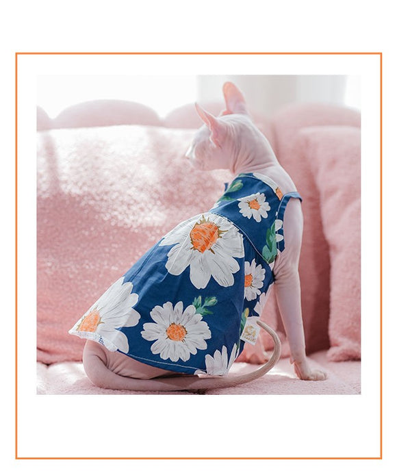Vestido de Algodón Puro para Mascotas