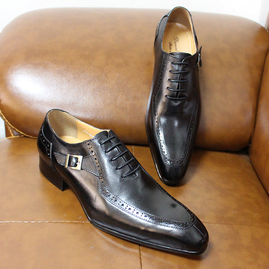 Zapatos de Cuero Genuino para Hombre - Elegancia Ejecutiva y Comodidad Diaria - Image 12