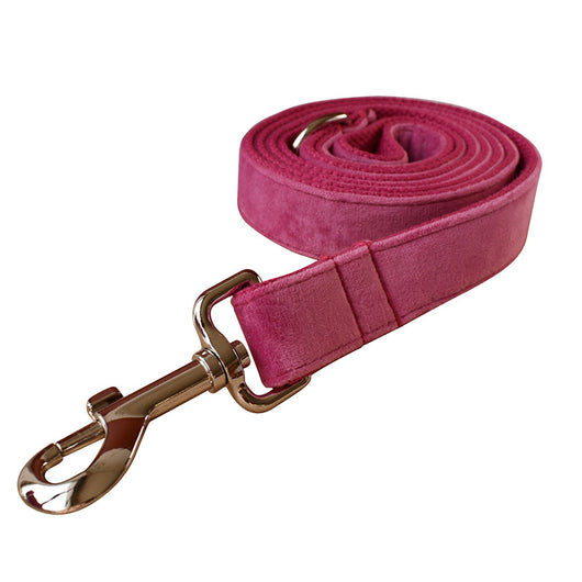Collar de Cuerda para Perro Terciopelo Rojo Rosa - Image 9