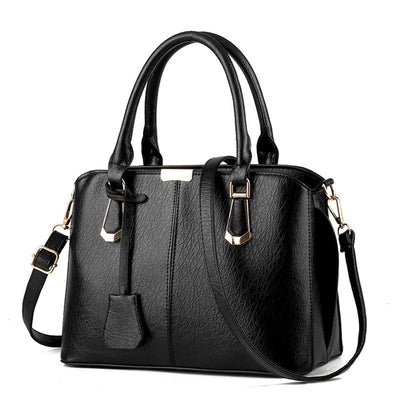 Bolso de Mano Elegante Mujer Gran Capacidad Color Liso - Image 4