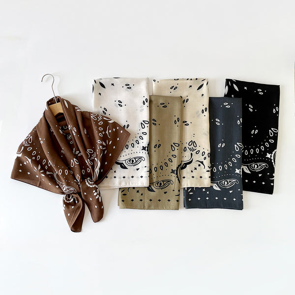 Pañuelo de Seda Estampado Cachemira Flor de Anacardo Lujo Premium