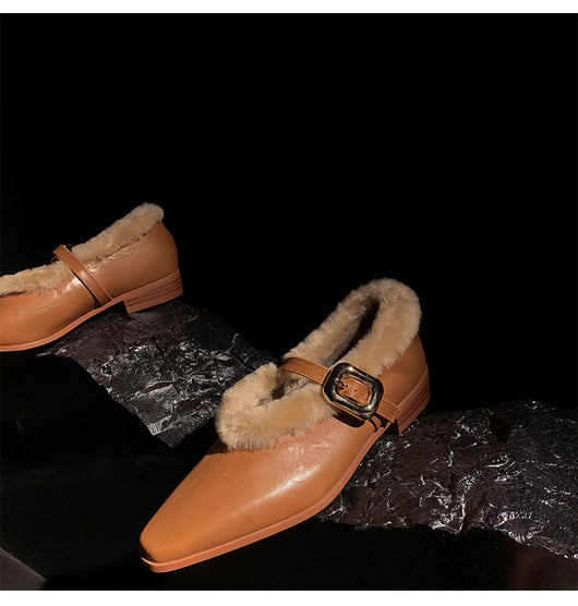 Zapatos Mujer con Correa al Tobillo en Piel de Oveja - Image 17