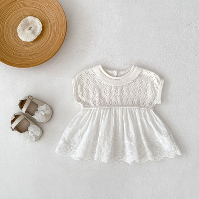 Blusa Tejida Calada sin Mangas con Encaje Flowy - Image 11
