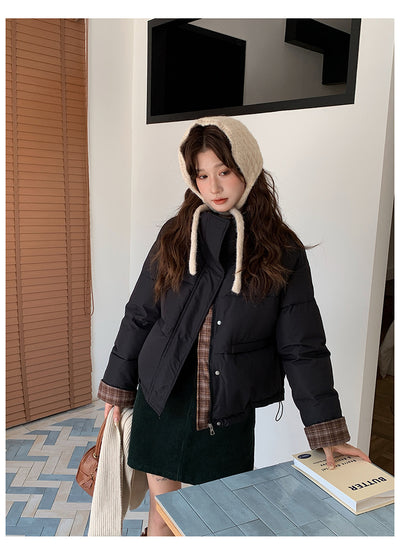 Chaqueta Acolchada Suelta de Algodón con Cuello Mao - Estilo Casual y Temperamental - Image 20