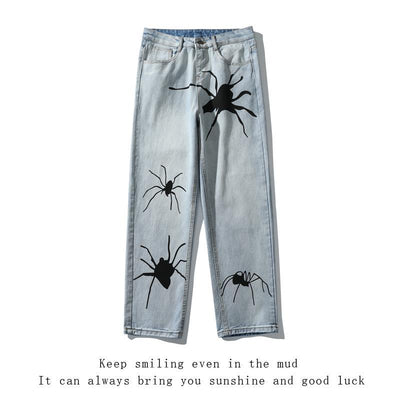 Jeans Estampado Araña Diseño Urbano para Hombre - Image 7