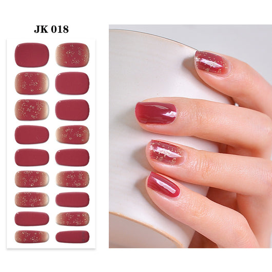 Pegatinas de Uñas UV Gel Semi-curadas Impermeables - Pure Desire Wind Wear - Image 28