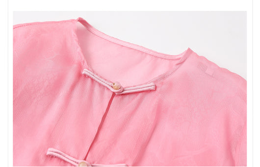 Blusa Retro Elegante con Bordado Chino y Botones Decorativos - Image 20