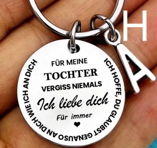 Llavero Personalizado de Acero Inoxidable con 26 Letras para Mi Hijo e Hija - Image 38