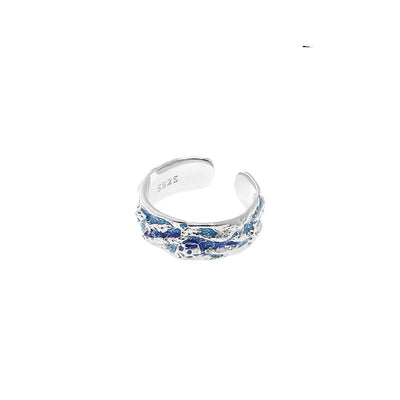 Anillo de Plata Esterlina Glaciar Azul - Image 2