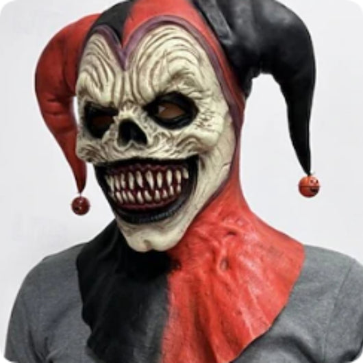 Máscara de Payaso Cómica con Nariz Roja para Halloween - Image 7