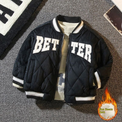 Chaqueta Acolchada Estilo Western para Niños - Uniforme de Béisbol Invierno - Image 5