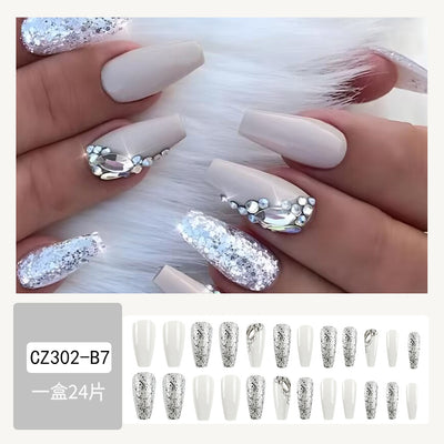 Uñas Postizas de Diamante Resistente - Diseño Europeo Premium - Image 28