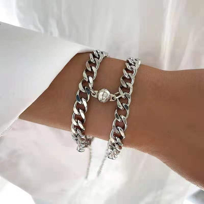 Pulsera Magnética para Parejas en Aleación con Efecto Viento Frío - Image 6