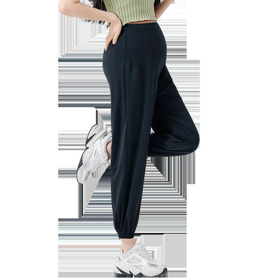 Pantalones Deportivos de Maternidad Talla Grande con Protección Solar Ice Silk - Image 4
