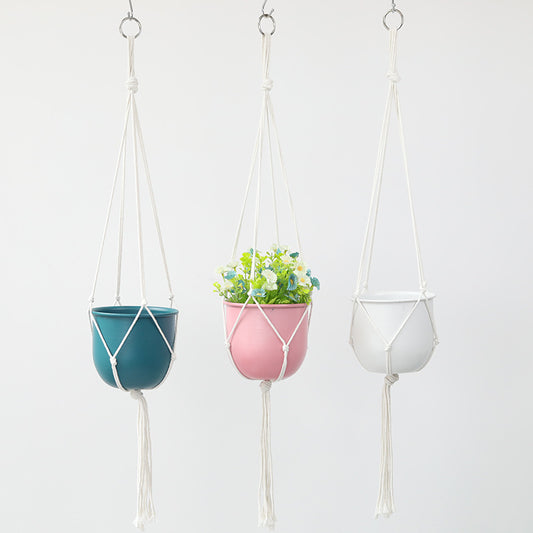 Macetero Colgante de Hierro Artístico para Decoración del Hogar