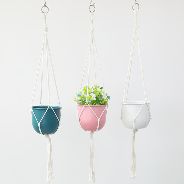Macetero Colgante de Hierro Artístico para Decoración del Hogar