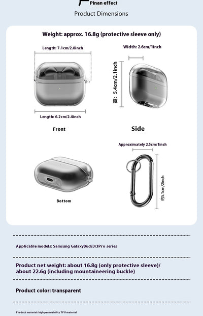 Funda Protectora Transparente para Auriculares con Hebilla de Montaña - Image 16