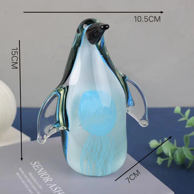 Escultura de Pingüino en Vidrio Artesanal - Ornamento Marino Hecho a Mano - Image 7