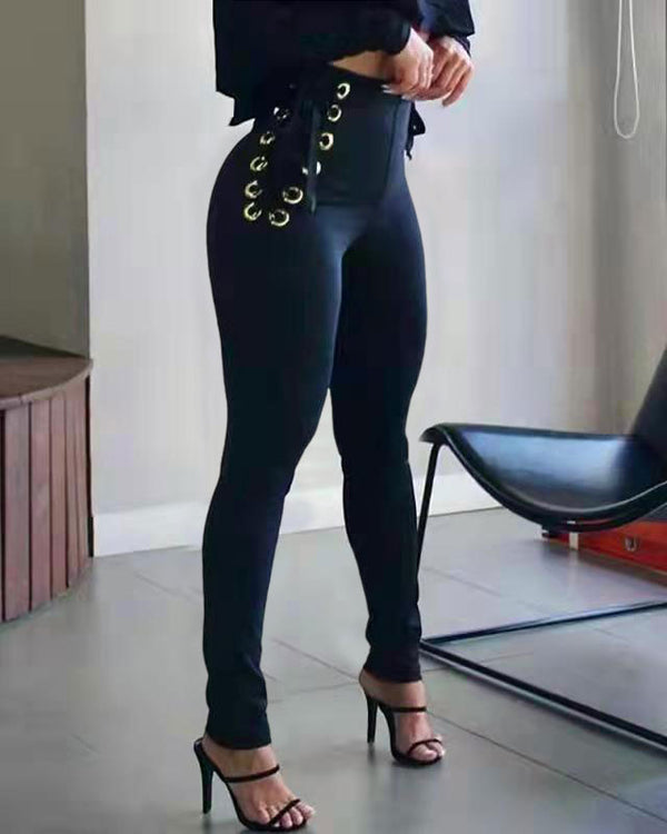 Leggings de Cintura Ajustable con Diseño Camuflaje