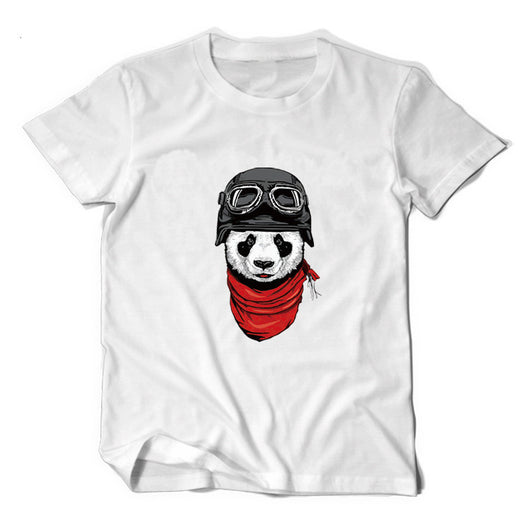 Playera Estampada Panda Manga Corta - Image 3