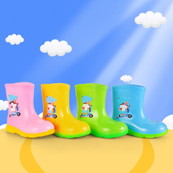 Botas de Lluvia Impermeables Desmontables para Niños con Suela Antideslizante