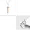 Love Hug Necklace Unisex Men Women Couple Jewelry Simple Temperament Clavicle Chain Valentines Day Lover Gift Rose Dorado set1
